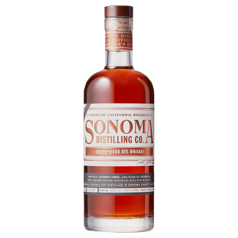 Sonoma Distilling Distiller's Edition Cherrywood Rye Whiskey 750mL