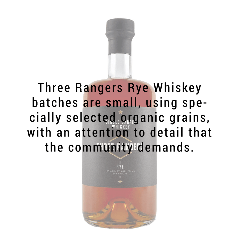 Three Rangers Rye Whiskey 750mL