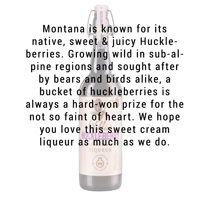 Willie's Distillery Huckleberry Sweet Cream Liqueur 750ml