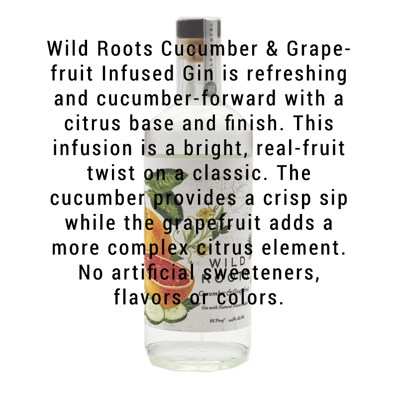 Wild Roots Cucumber & Grapefruit Gin 750mL