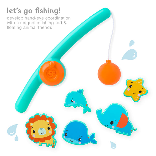 Bath Toy, Fishing Floating Animals Squirts Toys Games Playing Set