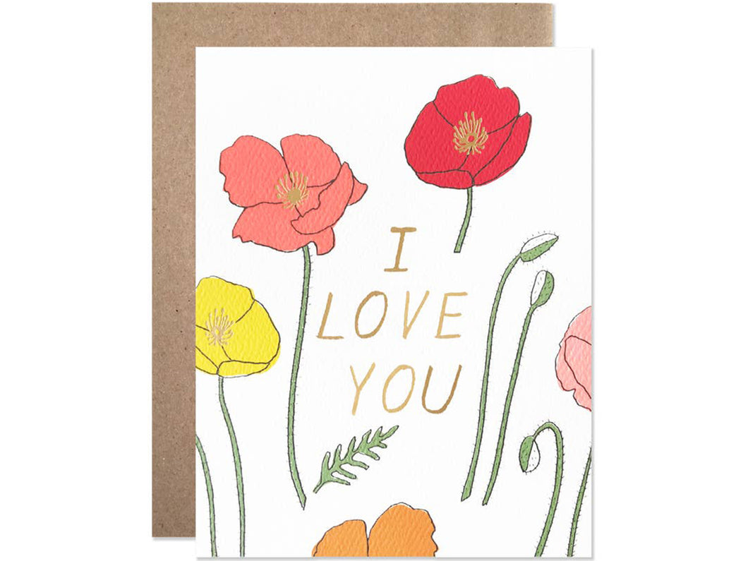 Love you Poppies, Single Card