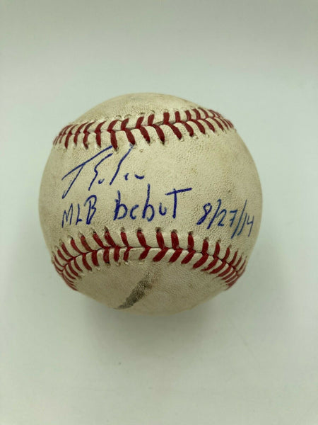 Cabrera Exclusive! Autographed Game-Used Baseball: Miguel Cabrera 2,500th  Hit Game - Victor Martinez HBP (MLB AUTHENTICATED)