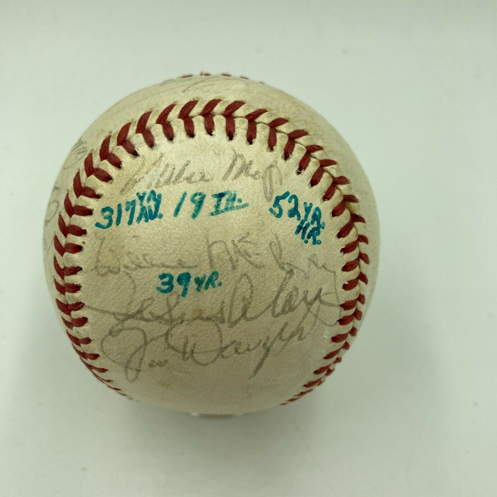 Willie Mays 1951 Giants Team Signed Baseball The Giants Win, 57% OFF