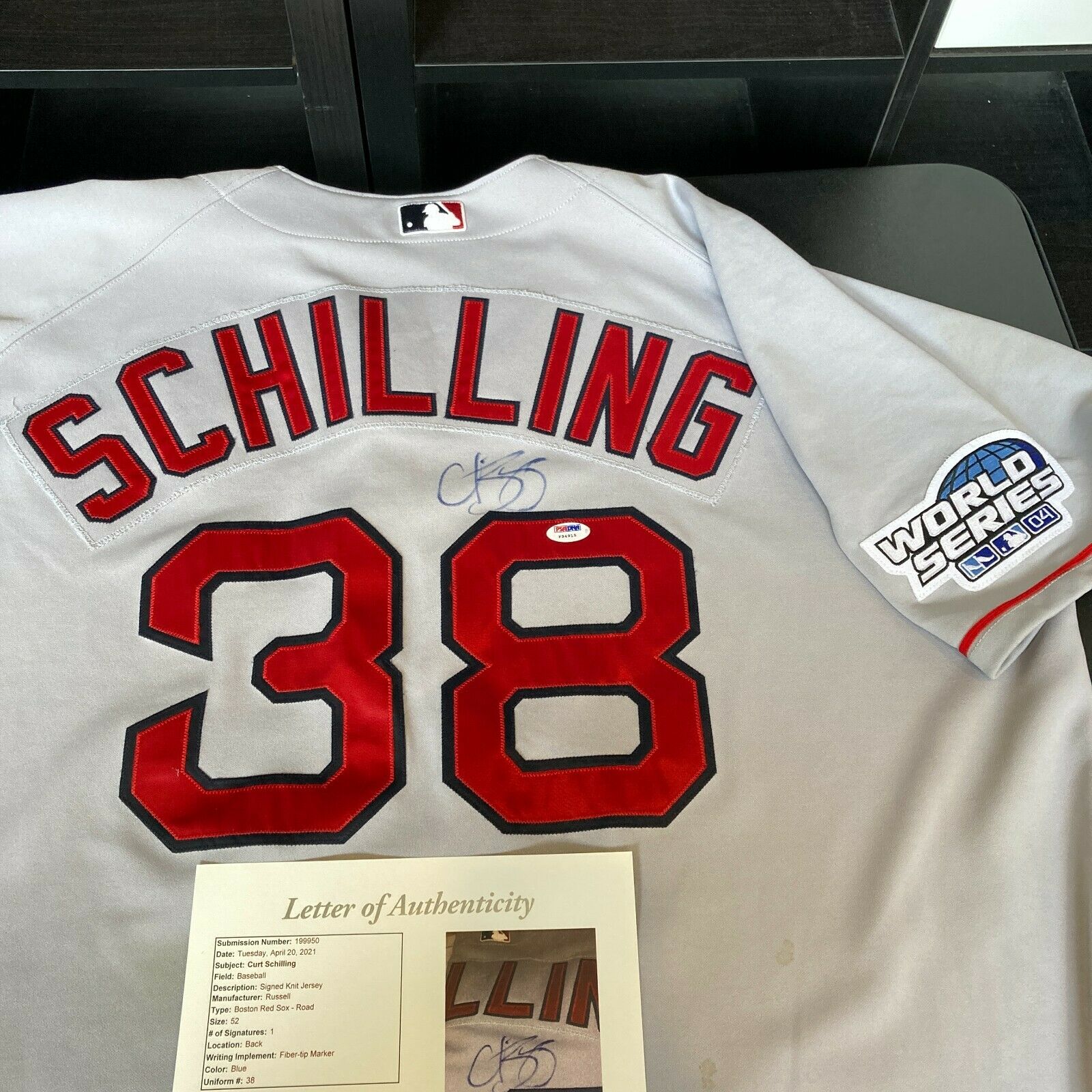 curt schilling jersey number