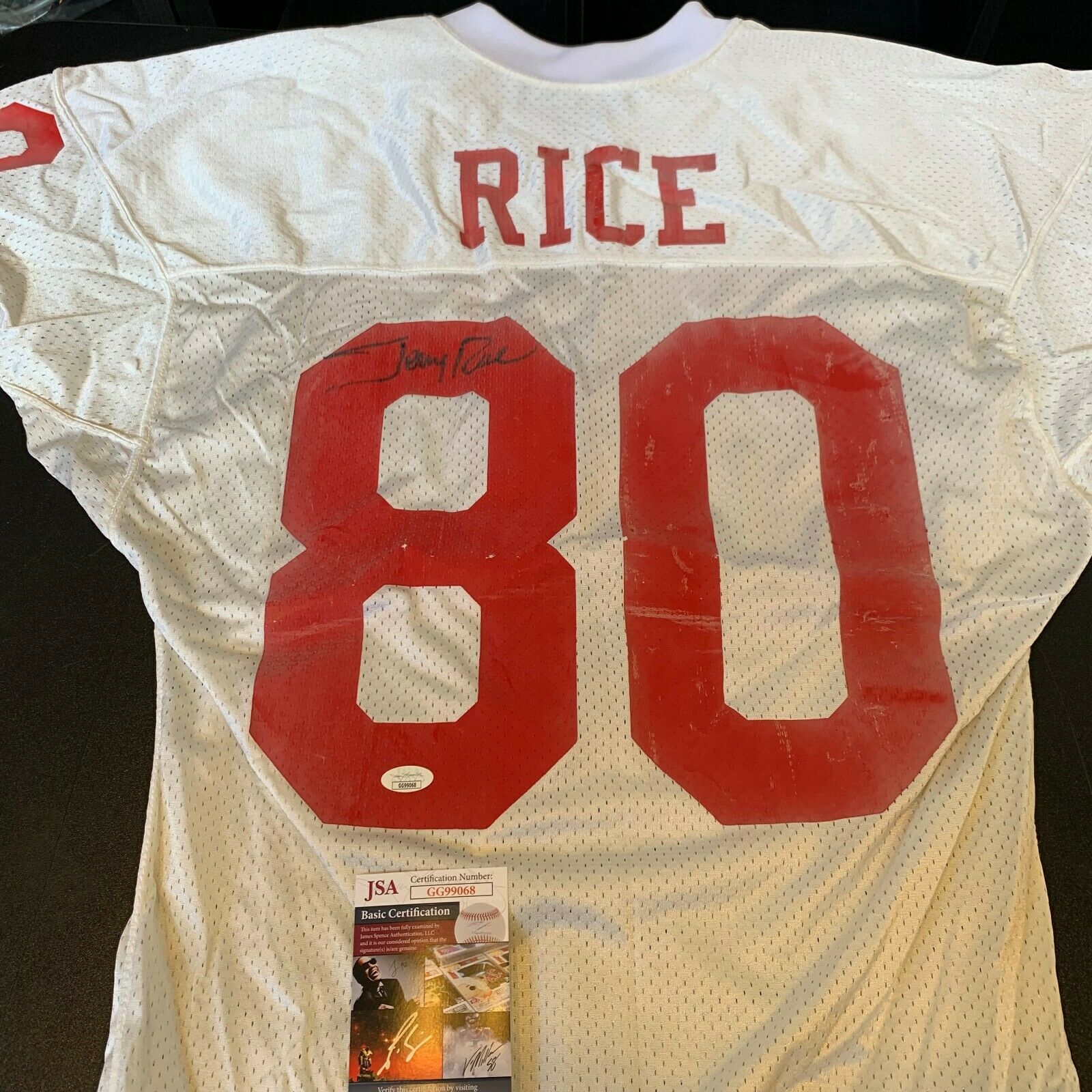 Jerry Rice autographed San Francisco 49ers 1994 authentic Starter game  model jersey JSA
