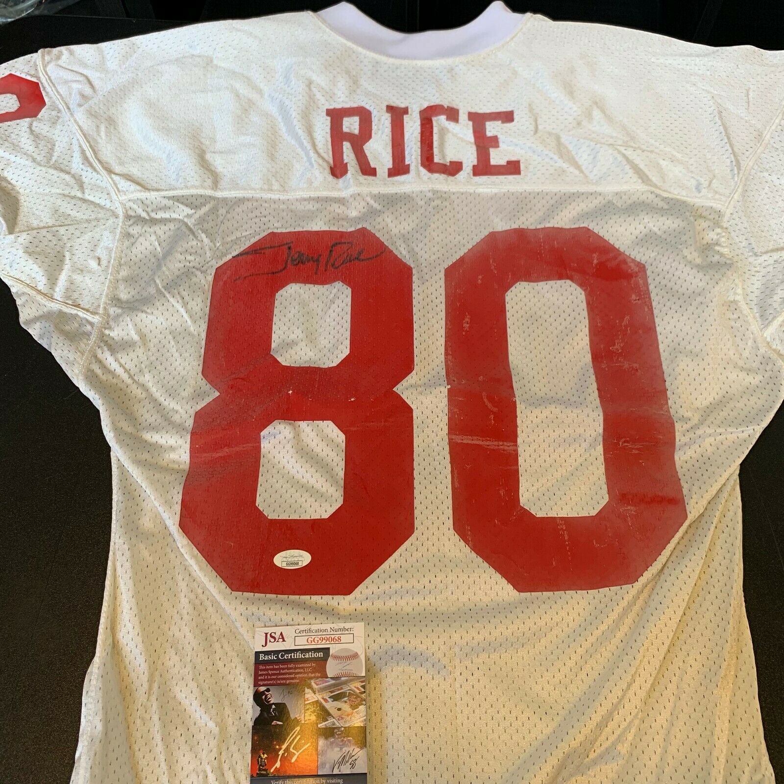 Vintage Jerry Rice Signed Wilson San Francisco 49ers Game Model