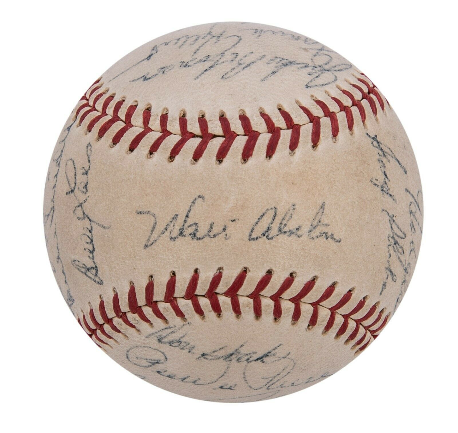 1955 Brooklyn Dodgers W.S. Champs Team Signed Baseball Jackie Robinson JSA  COA