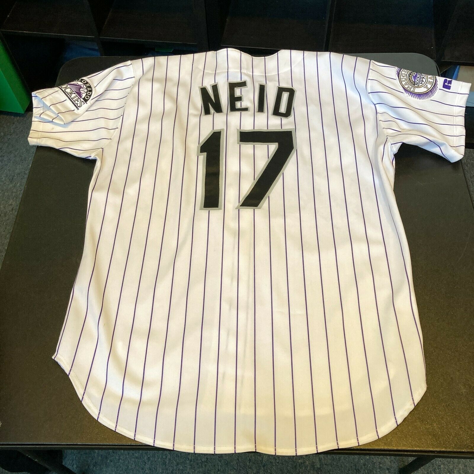 Dante Bichette Signed Authentic Game Model Colorado Rockies Jersey With JSA  COA