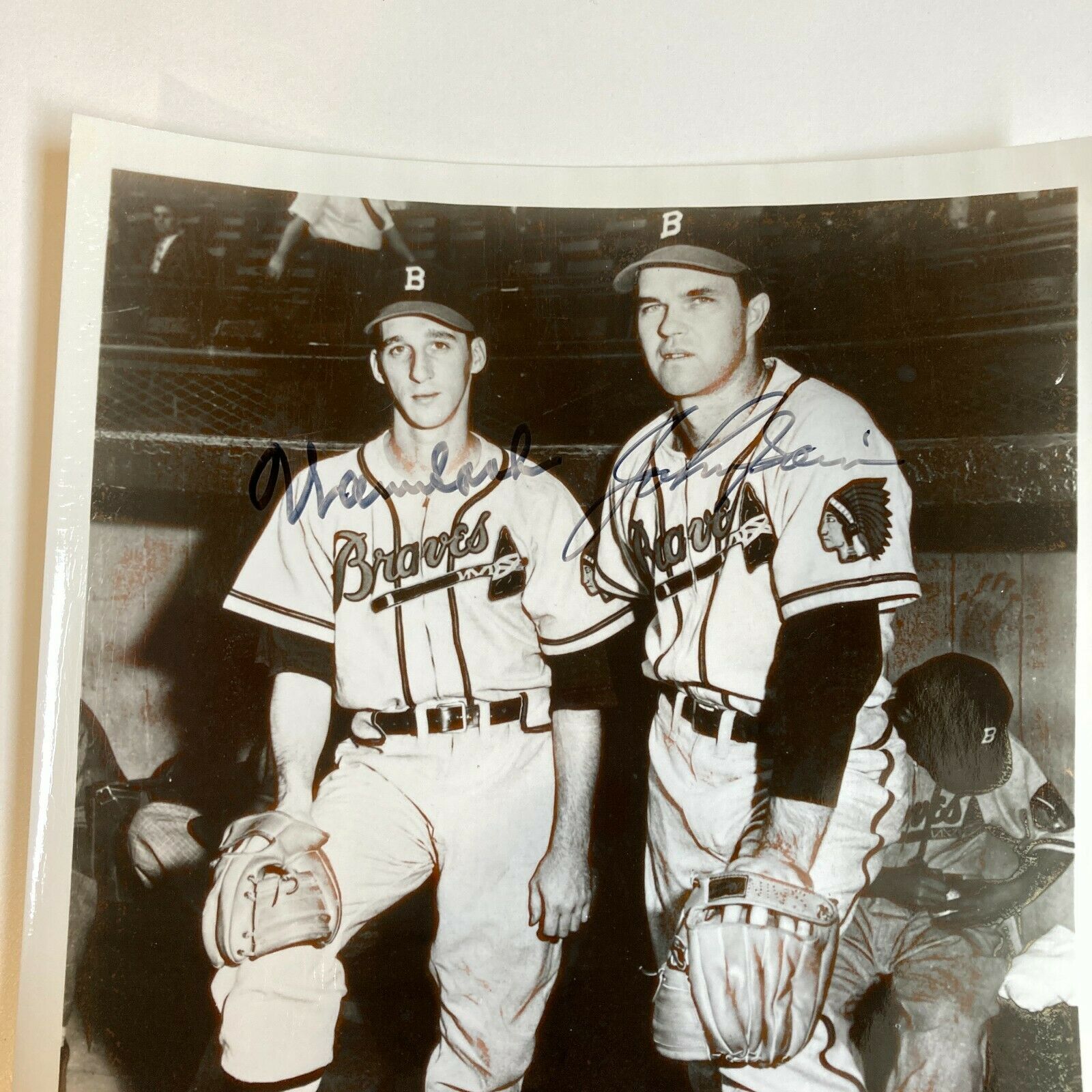 Warren Spahn and Johnny Sain Boston Braves 8x10 Photo