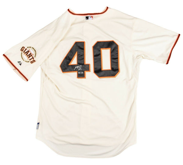 2015 Game-Used Regular Season 2014 World Series Championship Ring Ceremony  Jersey worn by #40 Madison Bumgarner - HZ420467