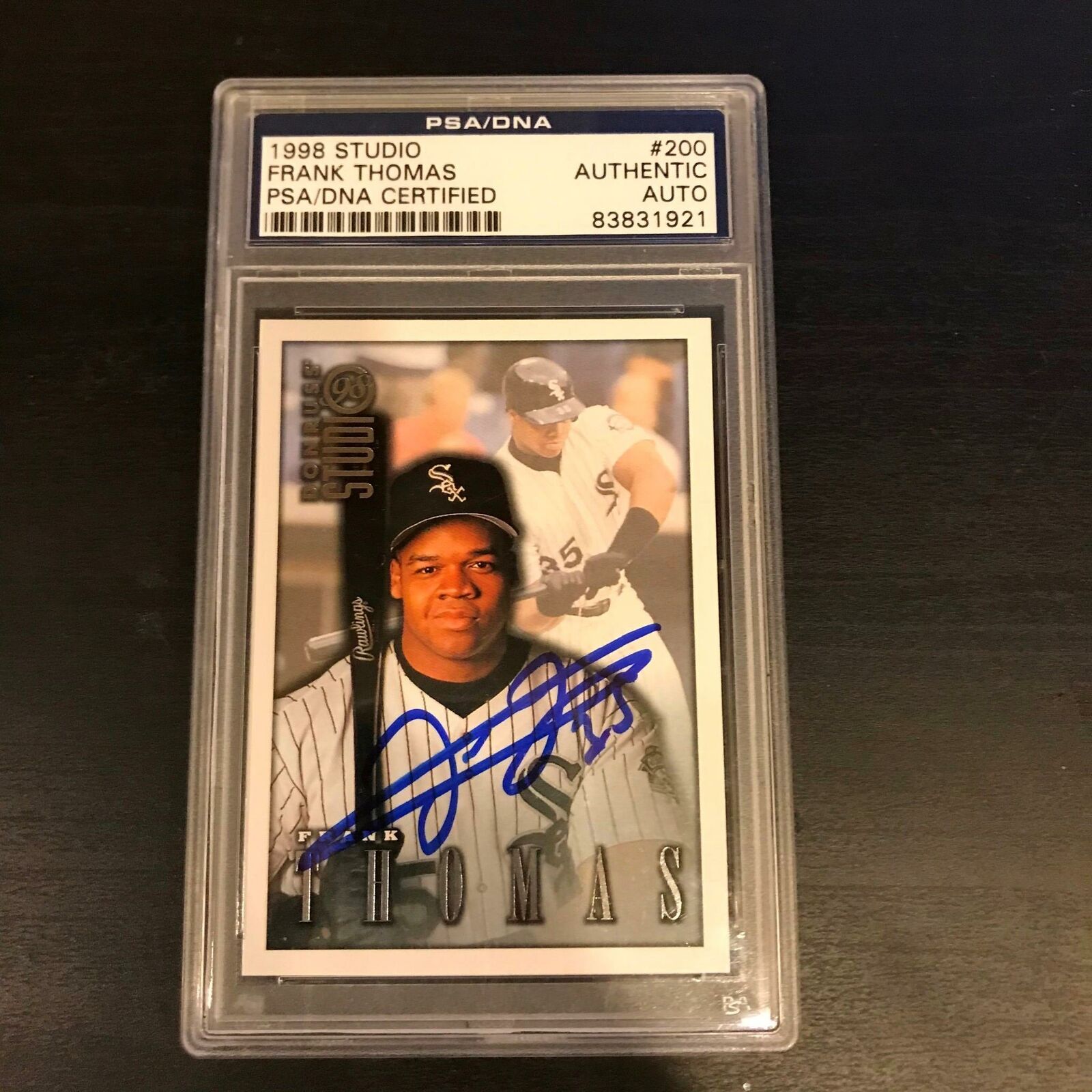 Frank Thomas Signed Autographed Baseball Card Chicago White Sox Psa Dn — Showpieces Sports 