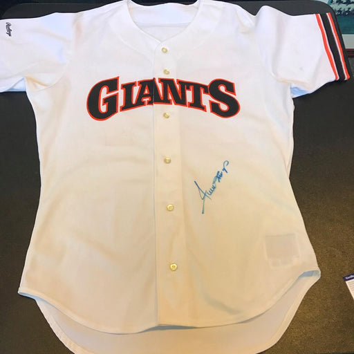 Willie Mays Signed San Francisco Giants Authentic Game Model Jersey PS —  Showpieces Sports