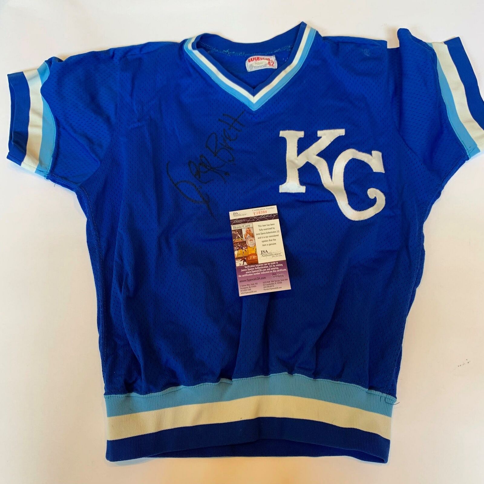 Vintage 1980's George Brett Signed Game Model Kansas City Royals