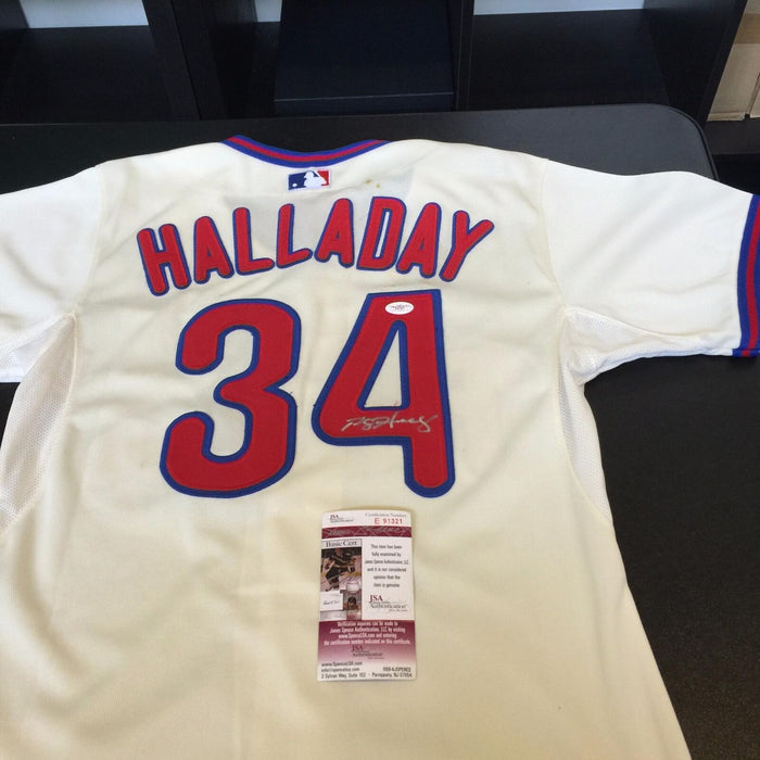 Roy Halladay Signed Authentic Philadelphia Phillies Game Model Jersey —  Showpieces Sports