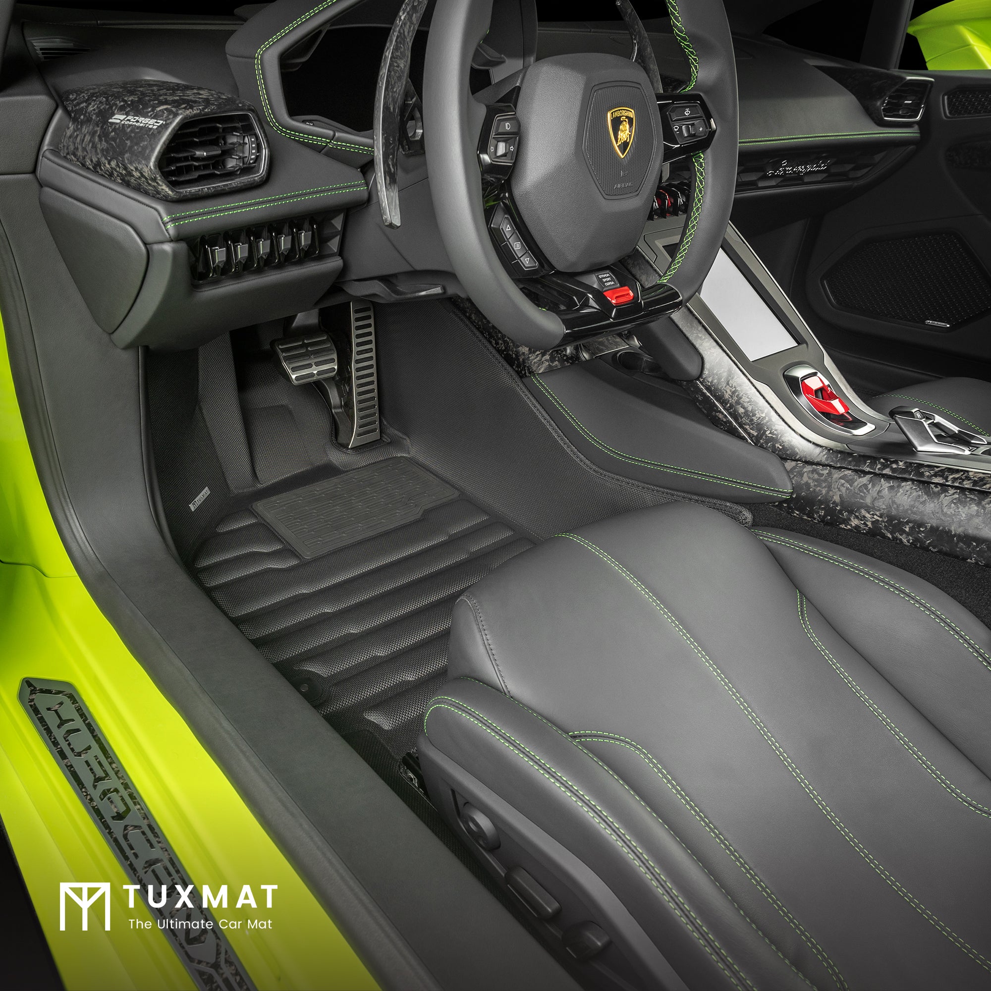 Lamborghini Huracan Custom Car Mats with Max Coverage | TuxMat