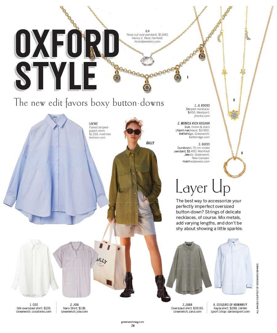 JL Rocks featured in Greenwich magazine’s “Oxford Style” article