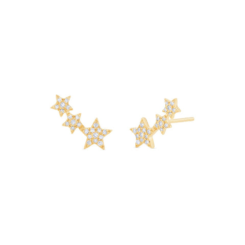 Mini Star Climber Earrings