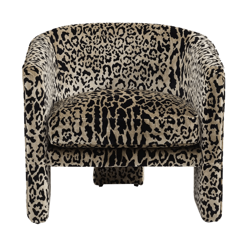 leopard print lounge chair