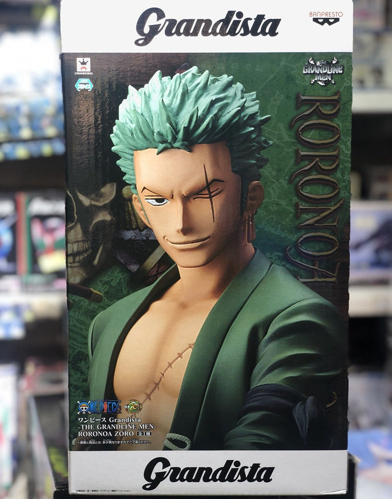 One Piece Grandista The Grandline Men Roronoa Zoro Figure Banprest Heroesmall