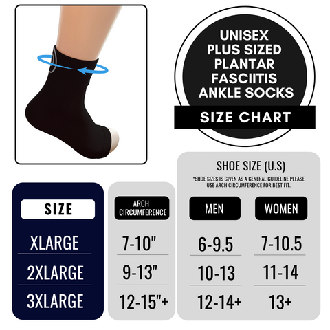 Dominion Active Plus Sized Plantar Fasciitis Ankle Socks – TheGivenGet