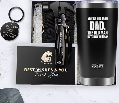 Way To Celebrate Father's Day Stainless Steel Faux Leather Wrap Tumbler,  World's Best Dad 