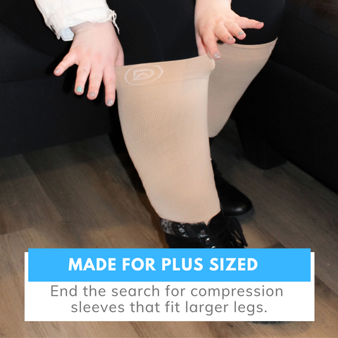  Plus Size Compression Sleeves for Calves Women Wide Calf  Compression Legs Sleeves Men 6XL, Relieve Varicose Veins, Edema, Swelling,  Soreness, Shin splints, for Work, Travel, Sports and Daily Wear : Health