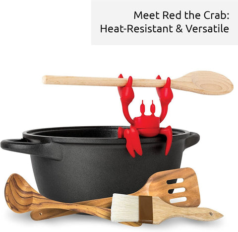 Red Crab Silicone Spoon Rest and Steam Releaser – TheGivenGet