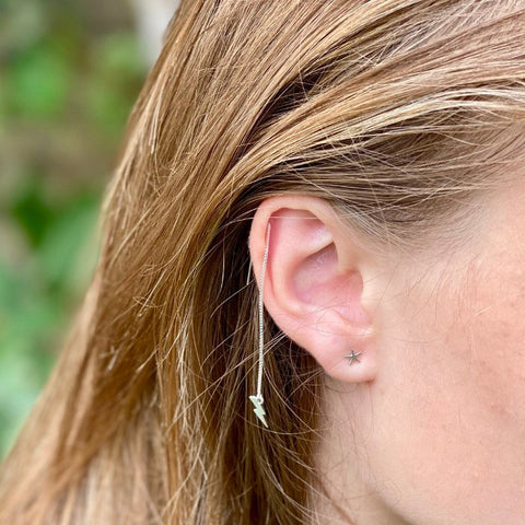 How to Style a Threader Earring in a Helix Piercing | mazi + zo sorority jewelry