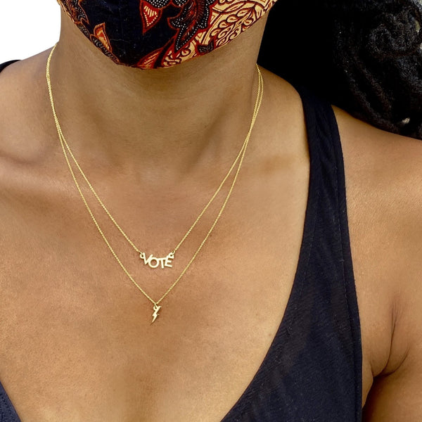 14k Gold Venus Necklace | Feminist Jewelry | mazi + zo