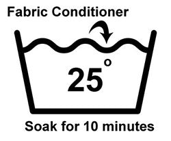 washing step 4: soak in tepid water with conditioner