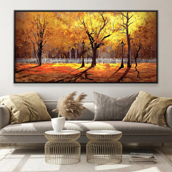 Amber Afternoon Canvas Art Clock Canvas