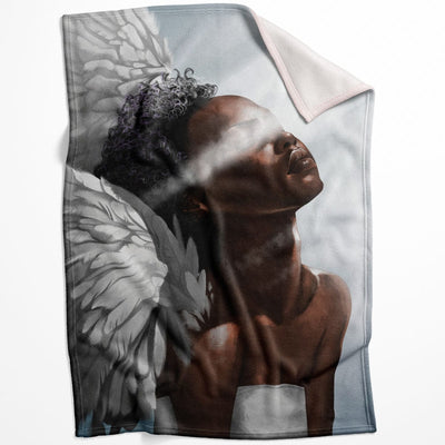 Angel Light Blanket Blanket 75 x 100cm Clock Canvas