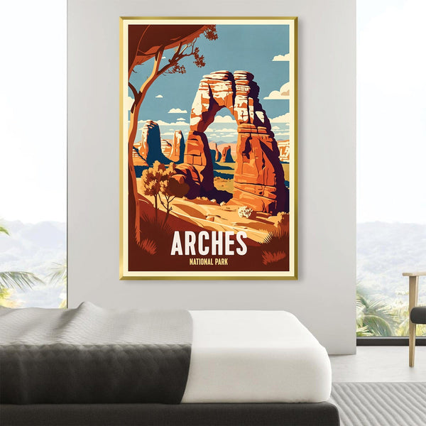 Arches National Park Canvas Art Clock Canvas