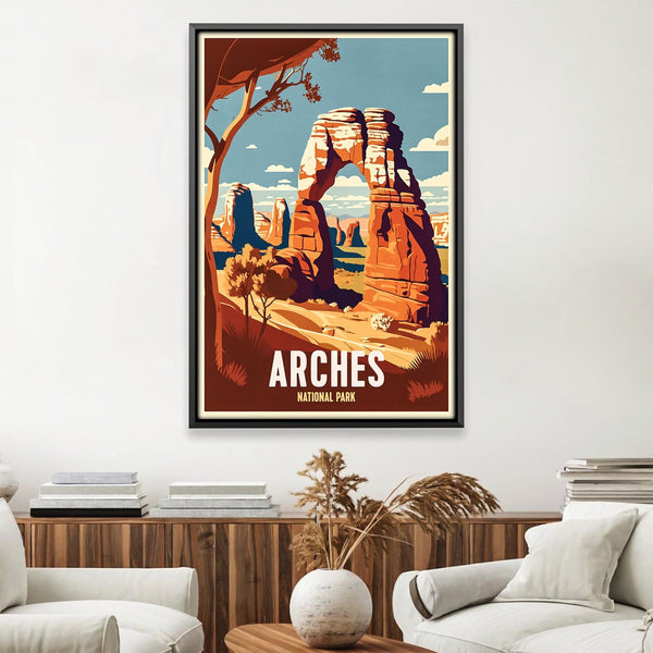 Arches National Park Canvas Art Clock Canvas