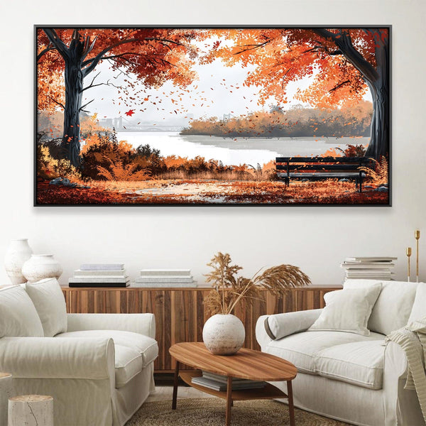 Autumn's Repose Canvas Art Clock Canvas