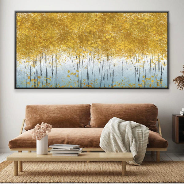 Canopy Of Yellow Canvas Art Clock Canvas