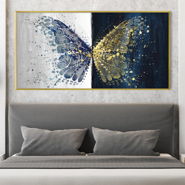 Contrasting Flutter Canvas Art Clock Canvas