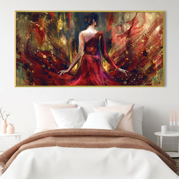 Dance of the Brush Canvas Art Clock Canvas