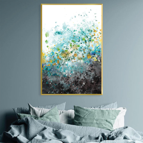 Ethereal Splot Canvas Art Clock Canvas