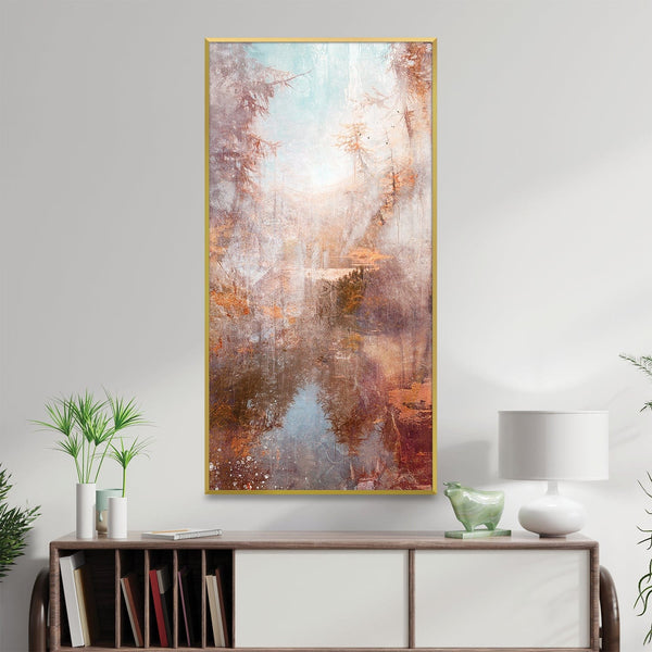 Faded Paths Canvas Art Clock Canvas