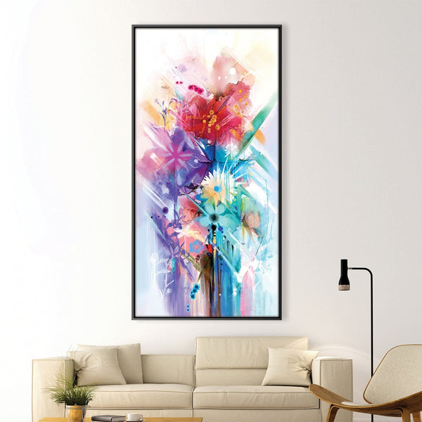 Floral Fantasia Canvas Art Clock Canvas