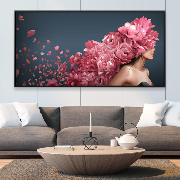 Floral Goddess Canvas Art Clock Canvas