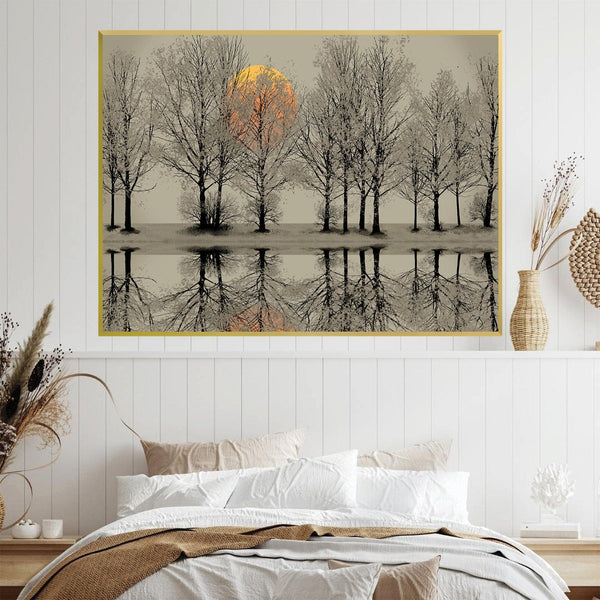 Forest Dawn Canvas Art Clock Canvas