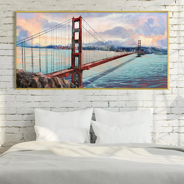 Gateway to the Bay Canvas Art Clock Canvas