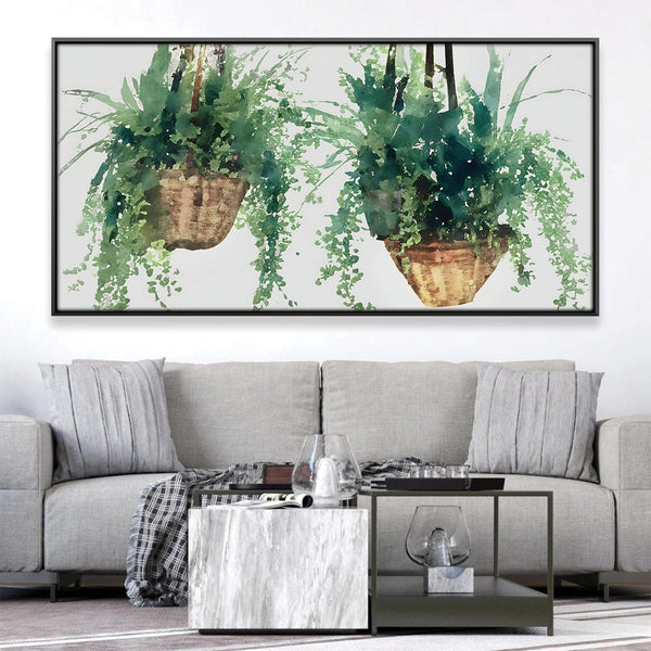 Hanging Gardens Canvas Art 50 x 25cm / Rolled Prints Clock Canvas