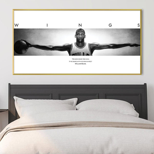 Jordan Wings Canvas Art Clock Canvas