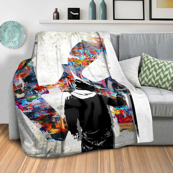 Love Symbol Blanket Blanket Clock Canvas