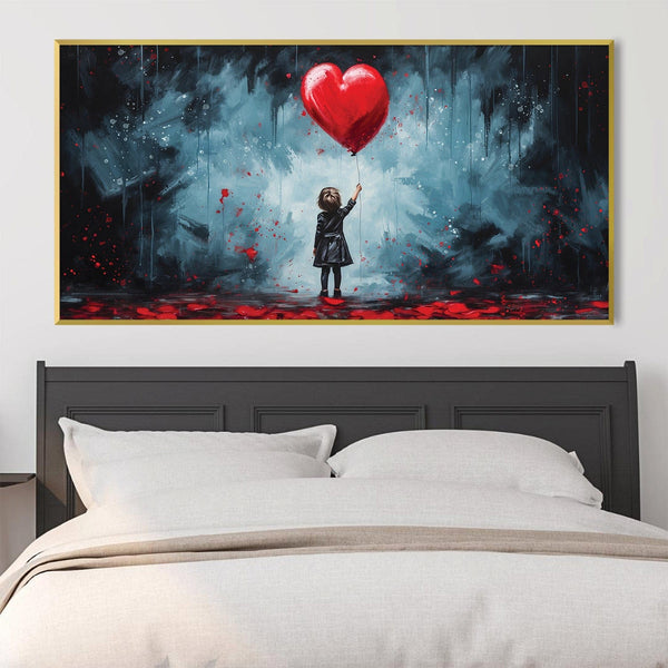 Love through the ruin Canvas Art Clock Canvas