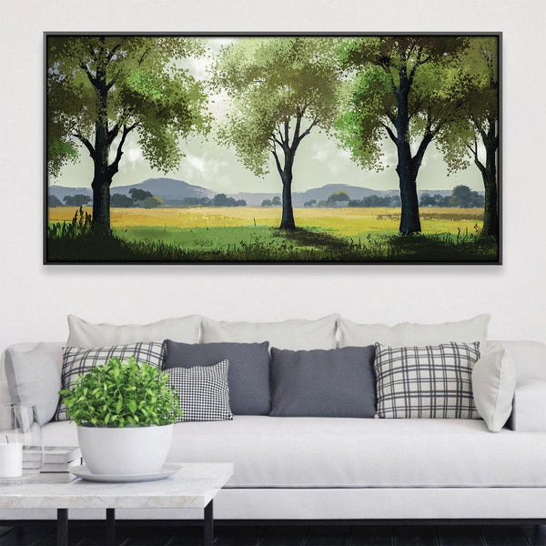 Meadow Breath Canvas Art Clock Canvas